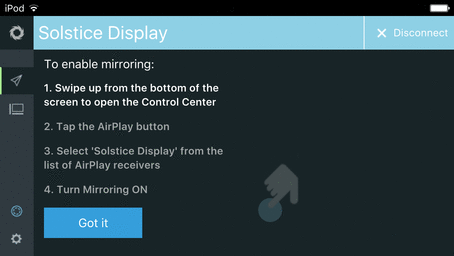 turn on AirPlay Mirroring to Mirror your screen